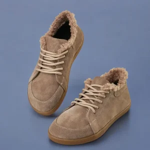 Warm Barefoot Winter Sneakers Zero Drop Suede Or